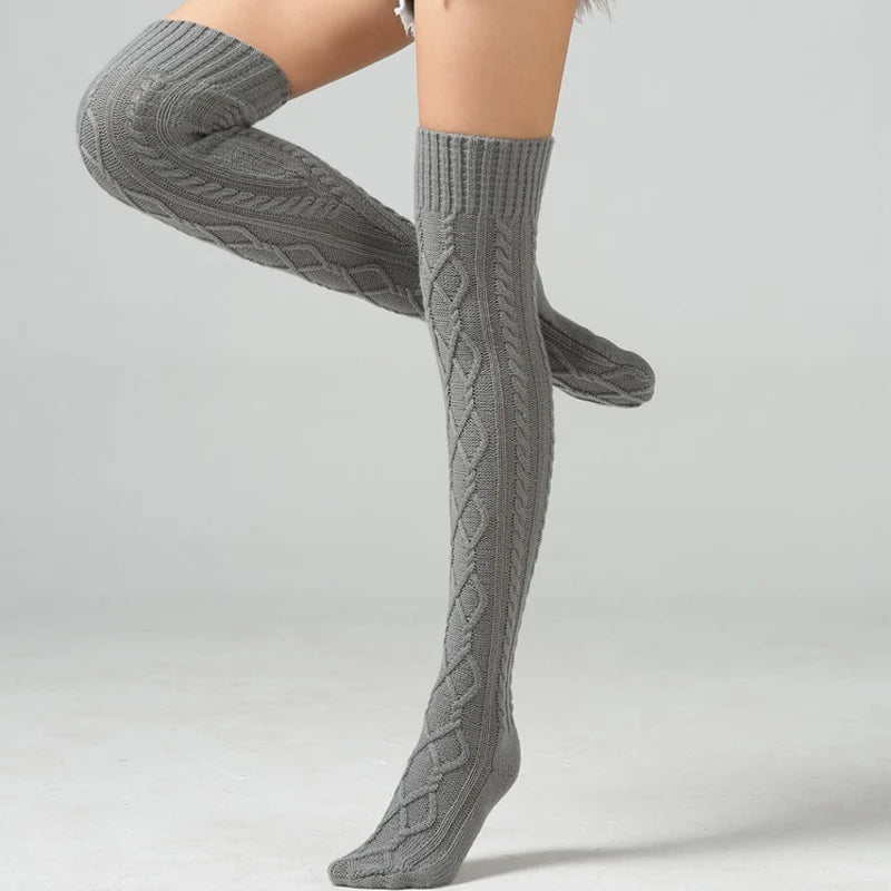 Winter Wool Over Knee Sock